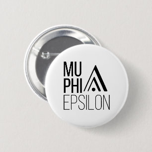 Chapa Redonda De 5 Cm Logotipo de Mu Phi Epsilon