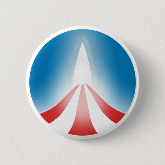 Chapa Redonda De 5 Cm Logotipo de Obama (Anverso)