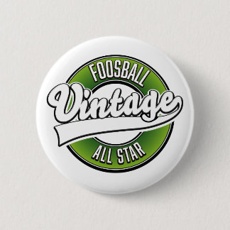Chapa Redonda De 5 Cm Logotipo de todas las estrellas de Foosball vintag