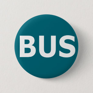 Chapa Redonda De 5 Cm Logotipo del AUTOBÚS - Blau