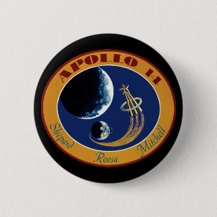 Chapa Redonda De 5 Cm Logotipo del parche de la misión de la NASA Apolo