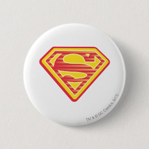 Chapa Redonda De 5 Cm Logotipo Far-Out de Supergirl