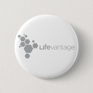 Chapa Redonda De 5 Cm Logotipo-gris corporativo de LifeVantage