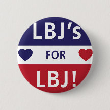 Logotipo LBJ de la campaña del vintage