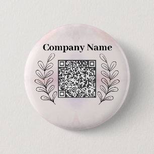 Chapa Redonda De 5 Cm Logotipo Minimalista moderno negro y gris