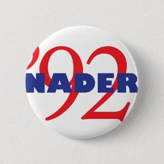 Chapa Redonda De 5 Cm Logotipo Ralph Nader 1992 de la campaña del