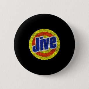 Chapa Redonda De 5 Cm Logotipo Retro Divertido Jive Para Bocazas