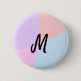 Chapa Redonda De 5 Cm logotipo simple mínimo de monograma cocción person