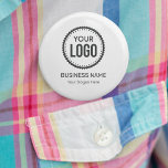Chapa Redonda De 5 Cm Logotipo Y Lema De La Compañía personalizado Con P<br><div class="desc">Personalice un botón con esta plantilla simple y minimalista, y promueva su empresa o negocio para aumentar los clientes potenciales y generar más ventas. Añade tus detalles, todo el estilo de texto, colores, tamaños se pueden modificar para adaptarlos a tus necesidades. Si necesita ayuda o elementos coincidentes, póngase en contacto...</div>