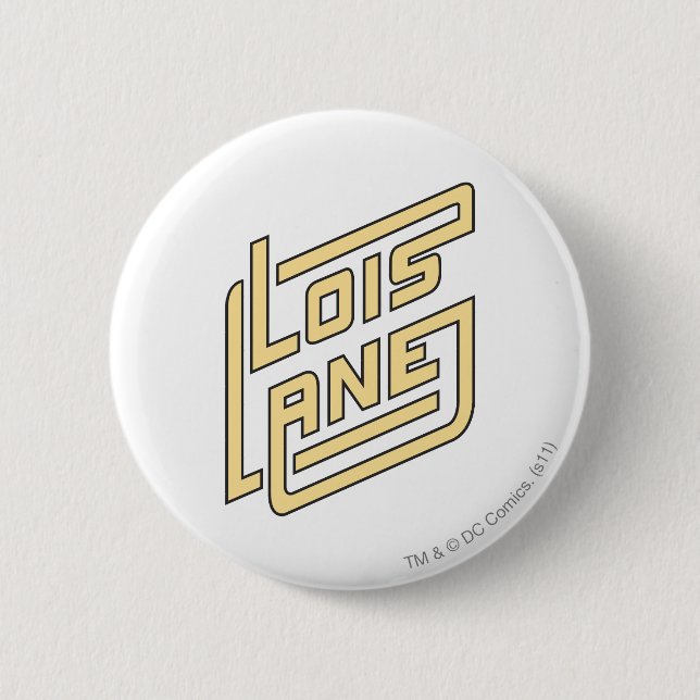 Chapa Redonda De 5 Cm Lois Lane Logo (Anverso)