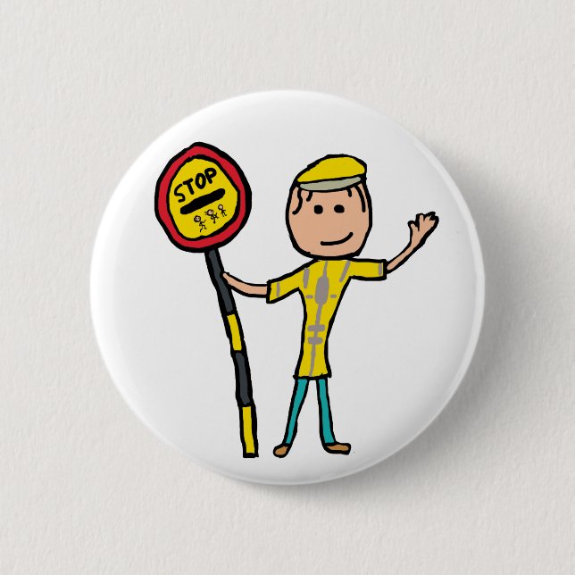 Chapa Redonda De 5 Cm Lollipop Lady (Anverso)