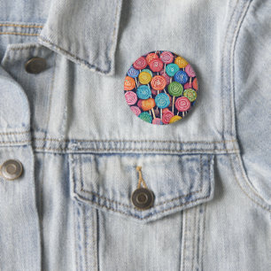Chapa Redonda De 5 Cm Lollipops