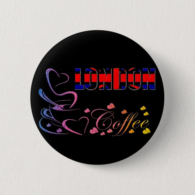 Chapa Redonda De 5 Cm Londres (Anverso)