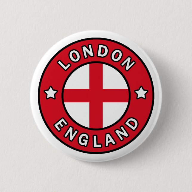 Chapa Redonda De 5 Cm Londres Inglaterra (Anverso)