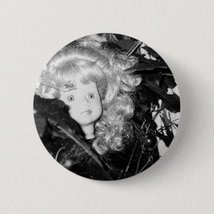 Chapa Redonda De 5 Cm Lonely Doll Head