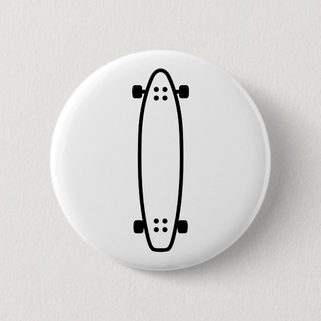 Chapa Redonda De 5 Cm Longboard (Anverso)
