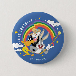 Chapa Redonda De 5 Cm LOONEY TUNES™ - Ama tu propia insignia de orgullo