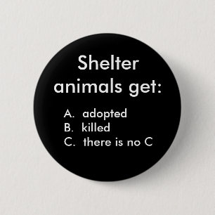Chapa Redonda De 5 Cm Los animales del refugio consiguen: , adoptedB del