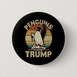 Chapa Redonda De 5 Cm Los avispones de pingüino resisten a los graciosos