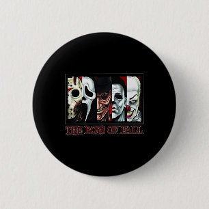 Chapa Redonda De 5 Cm Los chicos del horror de otoño filman Halloween