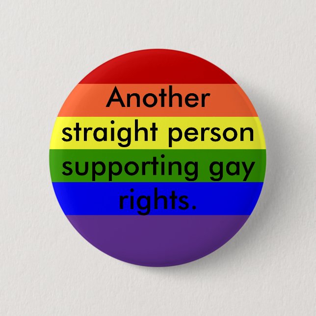 Chapa Redonda De 5 Cm Los derechos de los homosexuales de la ayuda (Anverso)