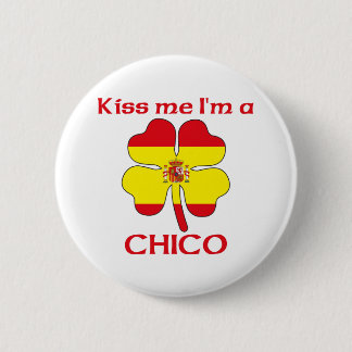 Chapa Redonda De 5 Cm Los españoles personalizados me besan que soy