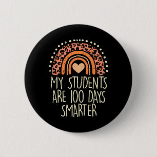 Chapa Redonda De 5 Cm Los estudiantes tienen 100 días más inteligentes p