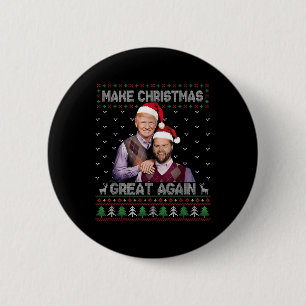 Chapa Redonda De 5 Cm Los Hermanos Camisas Trump hacen que los Navidades