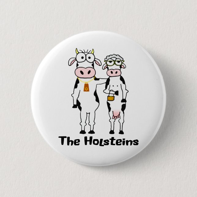 Chapa Redonda De 5 Cm Los Holsteins (Anverso)