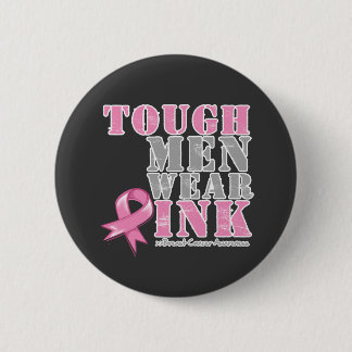 Chapa Redonda De 5 Cm Los Hombres Duros Usan Rosa