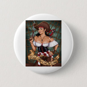 Chapa Redonda De 5 Cm Los hombres muertos no cuentan ningún cuento