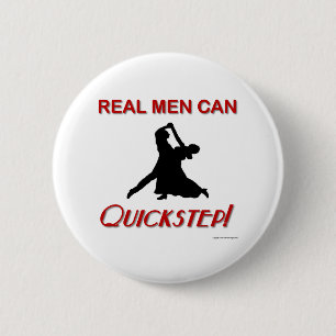 Chapa Redonda De 5 Cm Los hombres reales pueden Quickstep