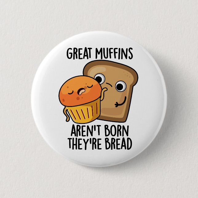 Chapa Redonda De 5 Cm Los magdalenas no nacen, son comida divertida para (Anverso)