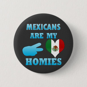Chapa Redonda De 5 Cm Los mexicanos son mi Homies