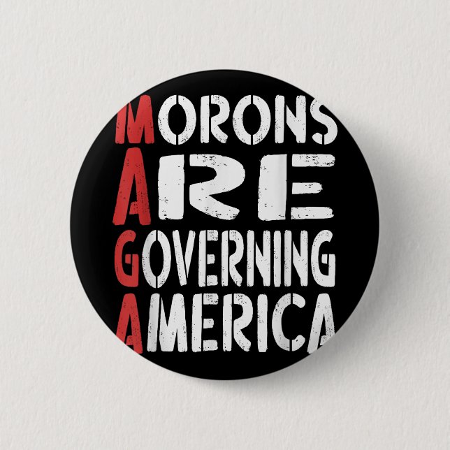 Chapa Redonda De 5 Cm Los moros están gobernando a Estados Unidos Divert (Anverso)