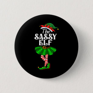 Chapa Redonda De 5 Cm Los Navidades graciosos de Sy Elf Xmas coinciden c