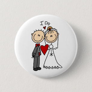 Chapa Redonda De 5 Cm Los pares de la boda hago las camisetas y los