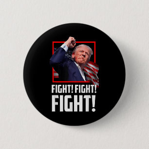 Chapa Redonda De 5 Cm Los partidarios de la lucha contra Donald Trump