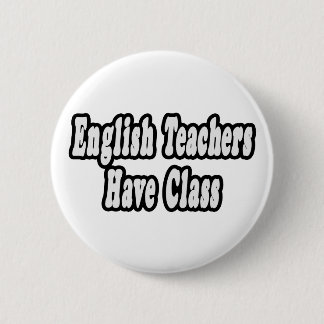 Chapa Redonda De 5 Cm Los profesores de inglés tienen clase