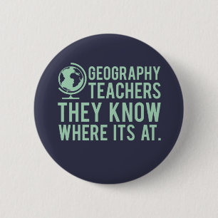 Chapa Redonda De 5 Cm Los profesores de la geografía, saben en donde