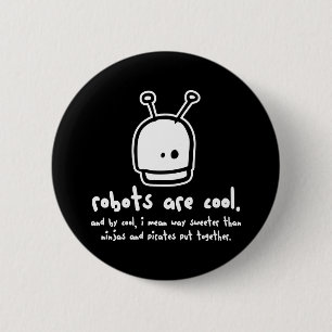 Chapa Redonda De 5 Cm los robots son cool2
