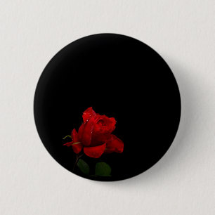 Chapa Redonda De 5 Cm Los rosas son rojos