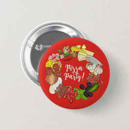 Chapa Redonda De 5 Cm Los Toppings De Fiestas Pizza Hacen Su Propia Deco