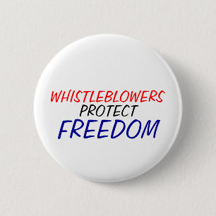 Chapa Redonda De 5 Cm Los Whistleblowers protegen la libertad