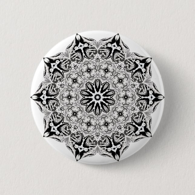 Chapa Redonda De 5 Cm Loto de los grises (Anverso)