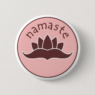 Chapa Redonda De 5 Cm Lotus Namaste