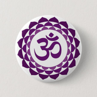 Chapa Redonda De 5 Cm Lotus ohm button