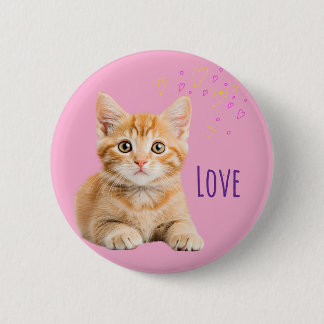 Chapa Redonda De 5 Cm Loveかわいい猫ちゃん♡