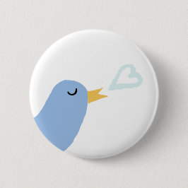 CHAPA REDONDA DE 5 CM LOVE BIRD