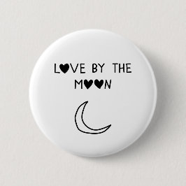 Chapa Redonda De 5 Cm Love By the moon